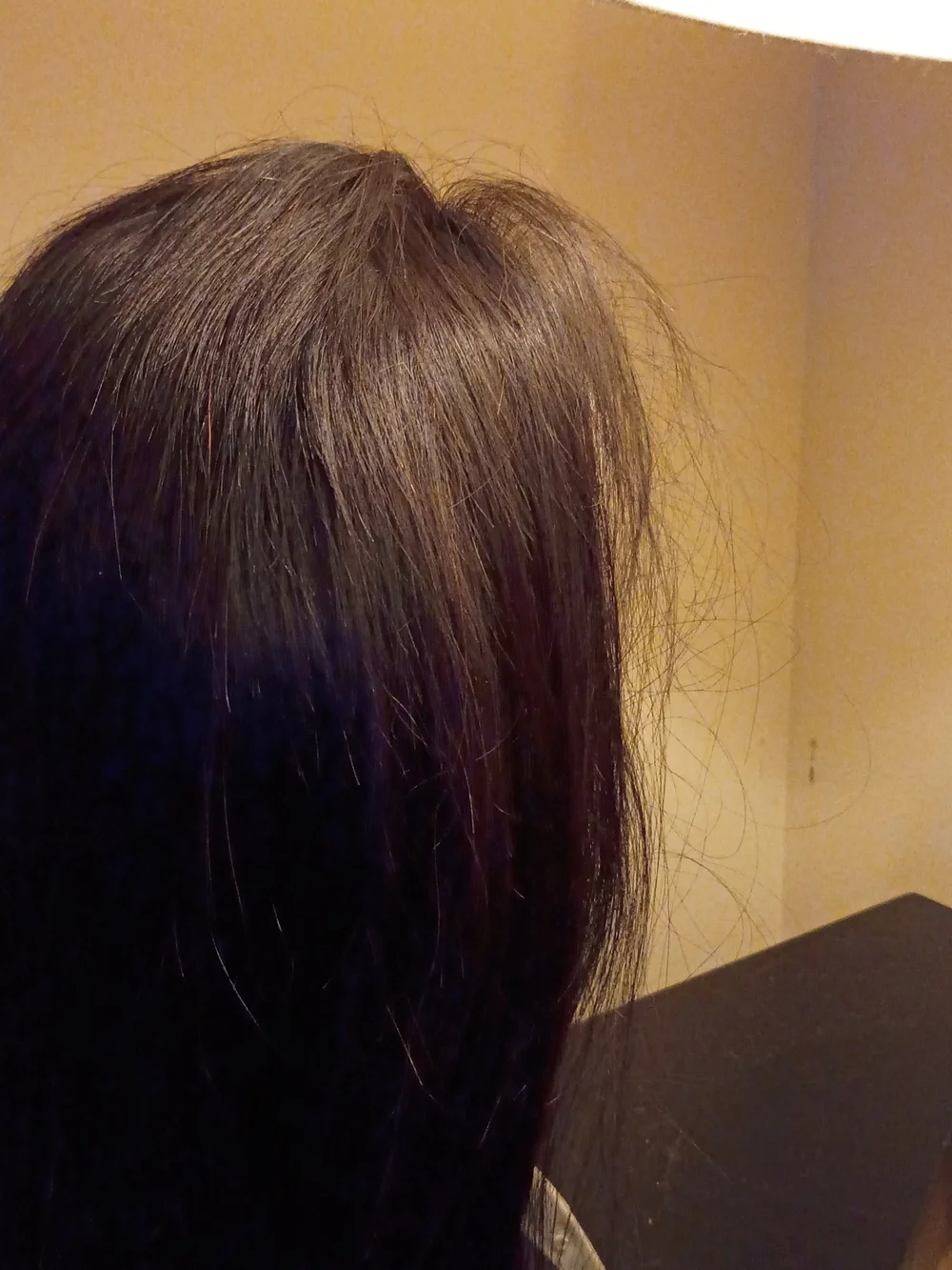 Black Lace Front Wig with Adjustable Strap - Unbranded